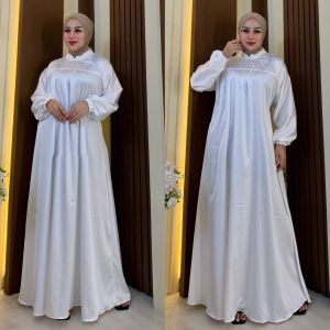 Gamis Lebaran viral terbaru 2024 // gamis ramadhan kekinian // gamis muslimah polos adem