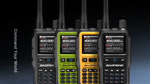 COD Baofeng UV-5R Mini Walkie Talkie Wireless Copy Frequency Bluetooth Programming Multi-Band UHF VHF AM FM Dual PTT Large Capacity Battery Type-C Charging Long Range Two Way Radio for Hotel Warehouse Hiking Marine