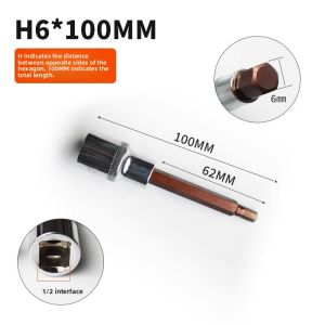 HUANGXIAOCHAO | 1/2 Hex Socket Set Electric Driver Bits Extended Wrench