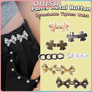 Adjustable Waist Buckle Detachable Metal Tighten Waist Button for Women Skirt Pant Jeans Waist Clip