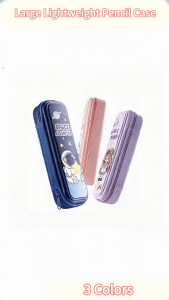 Pencil Case Stationery Box Pen Pouch with Zipper Waterproof Large Capacity Lightweight For School