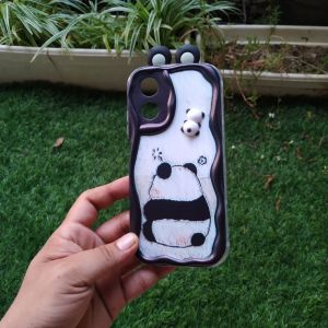 Case Oppo A17 CPH2477 A17k CPH2471 Softcase Silikon 3D Karakter Panda Kesing Casing Silicone Cesing