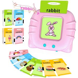 (Ready Stock Malaysia) Talking Flash Cards ABC Alphabets Early Learning Educational Toys for Kids Reading Machine with 224 Words Preschool Interactive Learning Toys for Kids Boys Girls Electronic Toys Kids Double Sided Card