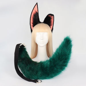 Little Fox Sumitinari Suit Ears Fluffy Hair Band Comic Show Cos Dress up Character Animal Ears Beast Tail Accessories