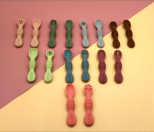 WNDR Pre Spoon Mpasi Bayi Bahan Silikon | Sendok Mpasi Bayi Bahan Silikon | Teether Bayi Pre Spoon