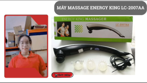 Máy Massage ENERGY KING LC-2007AA Chính Hãng – Model LC-2007AA – Động Cơ Mạnh Lực Massage Sâu – Giảm Đau Cổ Vai Gáy Lưng Chân – 2 Chế Độ Rung Hoạt Động Êm  – Thiết Kế Bền Bỉ Cầm Nắm Chắc Chắn – Thư Giãn Toàn Thân Hiệu Quả