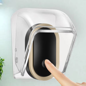 Wireless Doorbell COVER กันน้ํากลางแจ้ง Call COVER โปร่งใสปุ่มกระดิ่งประตูป้องกันฝุ่นแหวนปุ่ม Rain COVER