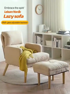 Adjustable Recliner Chair Sofabed sofa bed recliner lazy lounge chair-Of Thicked Folding Living room single Lazy Sofa
