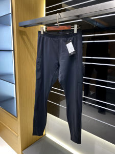 Quick Dry Breathable Elastic Mens Inner Layer Thin Fleece Sports Pants Autumn Winter Straight Leg Casual Trousers