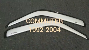 กันสาด กันสาดประตู คิ้ว คิ้วประตู สีบรอน รถตู้ หัวจรวด Toyota Commute 1992 - 2004 ใส่ร่วมก้นได้ทุกปี