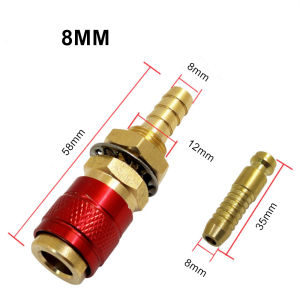 1 Set Welding Machine Quick Fitting Female Male Water Cooled Gas Adapter Connector Clamp MIG TIG Welding Torch Tools Welder