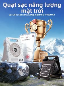 MEIDING | Portable Solar Charging Cooling Quiet USB Fan