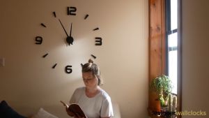 Home Decor Designer 3D DIY Large Wall Clock /DIY Acrylic Wall Mirror Clock/Stiker Dinding Cermin Jam 3D/贴墙时钟