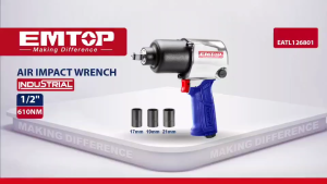 EMTOP บล็อคลม บล็อกลม ขนาด4 หุน(1/2นิ้ว) TWIN HAMMER รุ่น EATL126801 คุณภาพสูง ใช้ขันงานหนักได้ บรรจุในกล่องอย่างดี