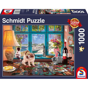 SCHMIDT | Mischief Cat Puzzle 1000 Pieces