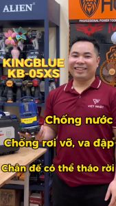 Máy cân bằng laser 5 tia xanh Kingblue KB-05XS chân đế có thể tháo rời tia sáng chuyên dùng ngoài trời chống rơi vỡ va đập và chống nước - Máy bắn cốt laze tia mảnh bóng led giá rẻ - Điện máy Việt Nhật