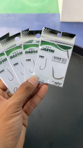 Kail Pancing Masyai Sode 1022 Masyai Black Nickel isi 13 kuat runcing material carbon tanpa lubang