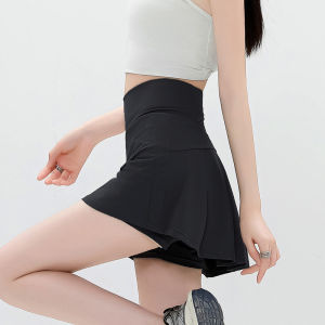 Womens Sporty Mini Skirt Quick Dry Running Fitness Yoga Shorts Summer Anti-Light Nylon Material Breathable Comfortable