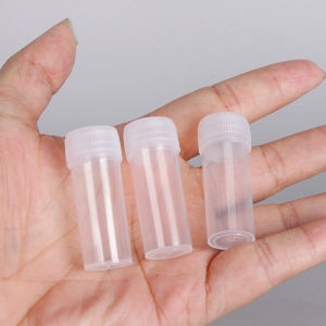 Mini 5g Cylinder Plastic Bottle 5ml Liquid Sub-Bottle Sealed Storage Container Kitchen Cooking Utensil Universal Household Item