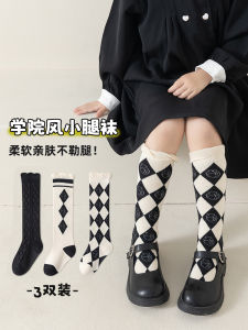 ถุงเท้าข้อยาวผ้าฝ้ายแท้บางฤดูใบไม้ผลิและฤดูใบไม้ร่วงสำหรับเด็กผู้หญิง ถุงเท้าข้อยาวสำหรับนักเรียน ถุงเท้าข้อสั้นสำหรับเด็ก เด็กวัยกลางคนและโต ถุงเท้าผ้าฝ้ายสำหรับเด็กตั้งครรภ์