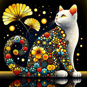 Huacan New Arrivals 2026 Diamond Painting Cat Diamond Mosaic Animal Flower Complete Kit Handmade Gift