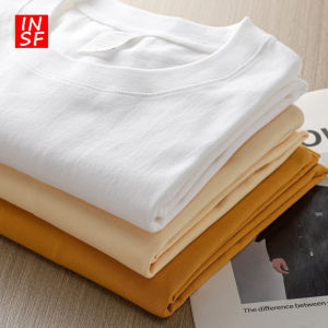 INSF | Áo Thun Cotton Lụa Băng Dày Màu Trắng Quần Lót Nam