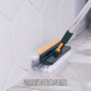 5in1 Floor Cleaning Brush 180° Adjustment Bathroom Long Handle Brush Kitchen Crevice Washing Brush
