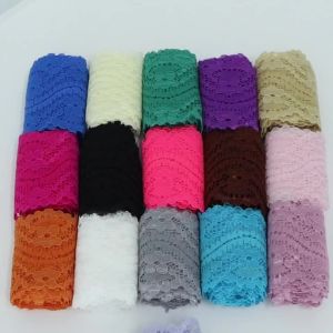 2Yards/Lot Lace Ribbon Tape Width 6CM Color Lace Trim DIY Embroidered Net Lace for Garment Sewing Decoration African Lace Fabric
