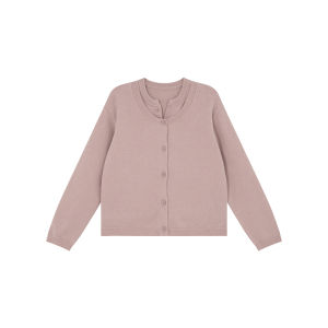 Spliced Layered Knitted Cardigan Women Solid Versatile Design