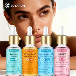 Bộ Serum Dưỡng Ẩm SUYARUN 24H - Tinh Chất Dưỡng Ẩm Da Mặt Suốt Ngày Với Hyaluronic Acid & Vitamin Chống Lão Hóa Dùng Được Cho Cả Nam Và Nữ Bộ 4 Món