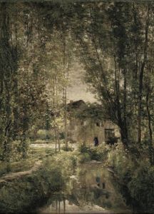 BILIBILI | Vintage Rural Spring Natural Landscape Map Diamond Painting Diamond Art Decoration