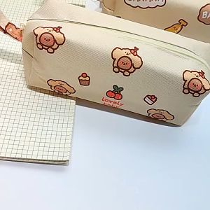 Túi Đựng Bút Bằng Vải Oxford Chống Nước Đa Năng Hình Gấu Koala Dễ Thương