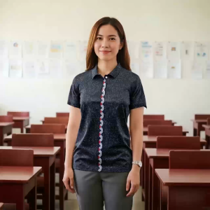 [Delivery Within 1 To 3 Days] Teacher uniform Women Uniporme ng guro Summer uniporme ng guro Monday and Thursday uniform