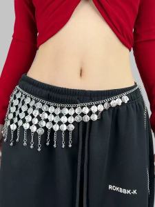 Đầm Khiêu Vũ Đường Phố ROKBBK-K Phụ Kiện Trang Trí Jazz Cho Nữ Quà Tặng Thể Thao Sọc Lấp Lánh Vòng Eo Khiêu Vũ Đường Phố