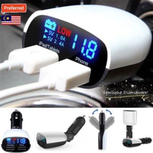 Car Lorry Bus Battery Voltage Screen Monitor Charger + BEEP ALERT LED Display