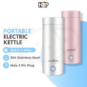 KONKA🔥Preferred🔥Ready Stock Portable Electric Kettle Thermal Cup Travel Water Boiler Temperature Control Smart Water Kettle 400ML便携式小型烧水杯电水壶