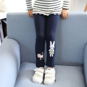 Spring Little Girls Pure Cotton Outerwear Stretch Leggings