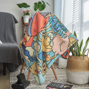 Yuran Original Cartoon Illustration Sorry for a Little Money Air Conditioning Blanket Student Dormitory Car Blanket Nap Blanket