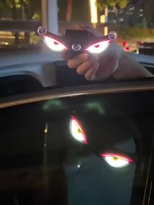 For Chevrolet Captiva Onix Cruze Equinox TRACKER Volt Bolt Trax Malibu Spark Aveo Lacetti Car Solar Devil Eye LED Warning Light