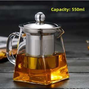 Heat-Resistant Glass Tea Pot with Filter