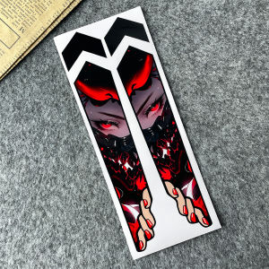 1 Pair JDM Peeking Anime Girl Bike E-Bike Frame Stickers Bicycle Body Road MTB Bikes Tube Front Fork Vinyl Accessories Decals
