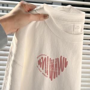 Womens Long Sleeve Pure Cotton White Inner Wear T-Shirt round Neck Couples Colorful Hoodie Base Layer Shirt