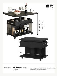 ZHUOHE | Bàn Sofa Gỗ Cứng Điều Chỉnh Được và Gấp Được