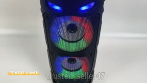 SinG-e ZQS4243ZQS4239 Wireless Rechargeable Bluetooth Speaker with Light Dual Speaker