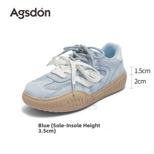 Agsdon | Thick Sole Elevating Ballet-Style Sports Shoes Pink