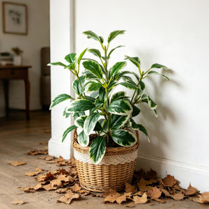 27-45cm Artificial Monstera Plants Faux Palm Tree Branch Plastic Schefflera Leaves Without Pot For Home Office Wedding Decor