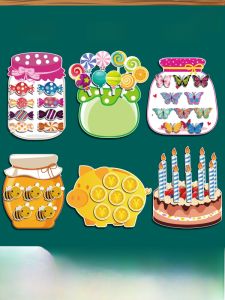 Magnetic Blackboard Stickers Candy Group PK Competition Classroom Points Reward Mechanism Primary School English Public Class Teaching Aids
