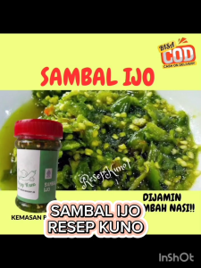 Sambal Sambel Ijo Hijau Pedas 150 Gram Resep Kuno