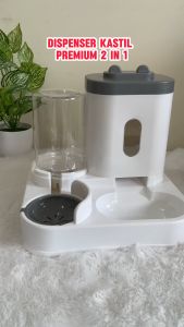Dispenser Kastil 2 in 1 Otomatis Anabul - Tempat Makan Minum Anjing Kucing / Hewan Peliharaan - Dispenser Makan Dan Minum Anabul - Pet Feeder Automatic - Tempat / Alat Makan Minum Otomatis Tanpa Listrik Untuk Anjing Kucing