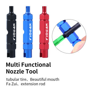 Yiquan xe đạp đường trường Lõi van Dụng cụ nhổ đa chức năng Schrader & van Presta thanh nới rộng loại bỏ cờ lê cho lốp không săm